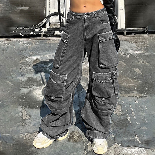 Grey cargo jeans Clearance