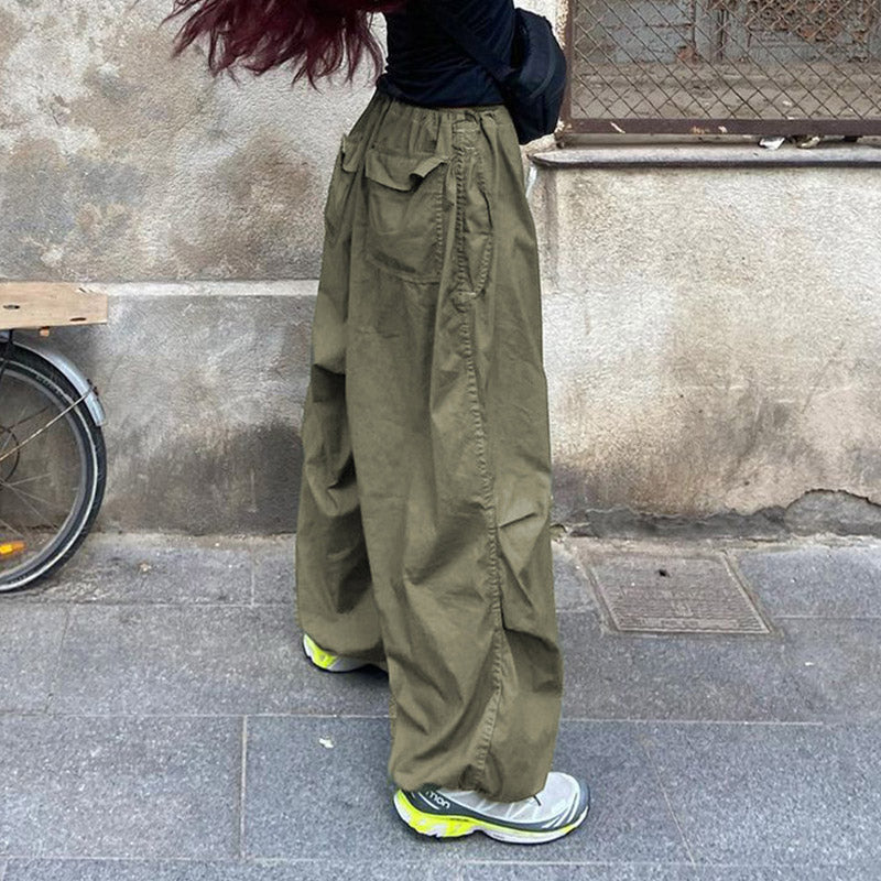 Baggy Cargo Pants - Green