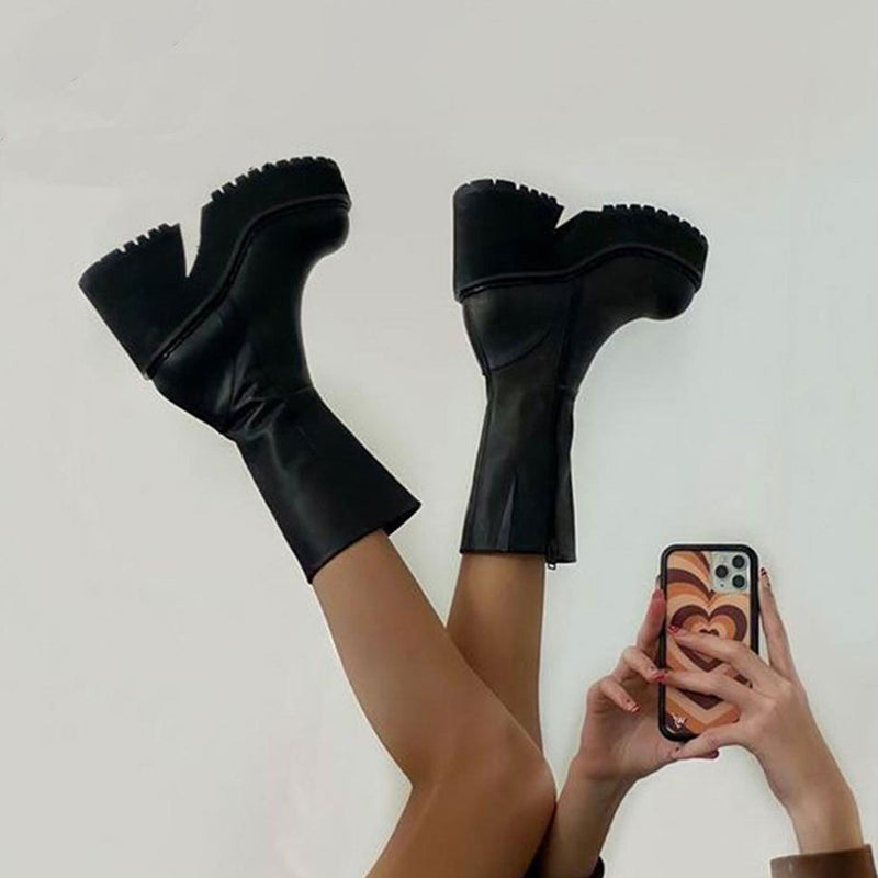 Styling Ideas For Chunky Boots - Seasons + Salt