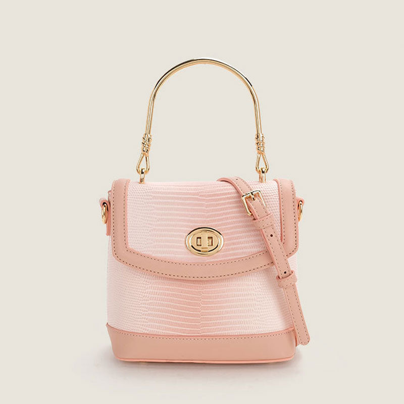 Cute Gradient Embossed Detail Foldover Top Handle Crossbody Bag - Pink –  Trendy & Unique