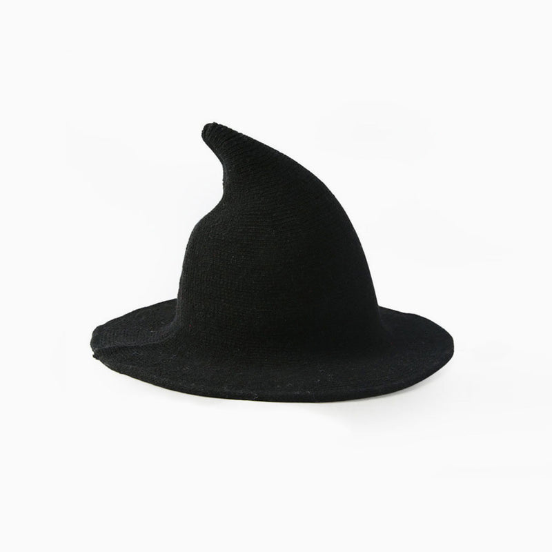 Magical Film Solid Color Knitted Pointy Witch Hat