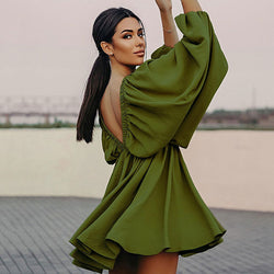 Butterfly long sleeve sales dress