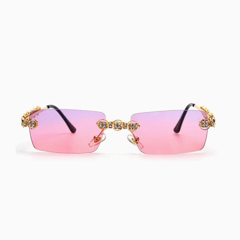 Miu Miu MU 50WS 59 Pink Gradient Sharp Violet & Pale Gold Sunglasses