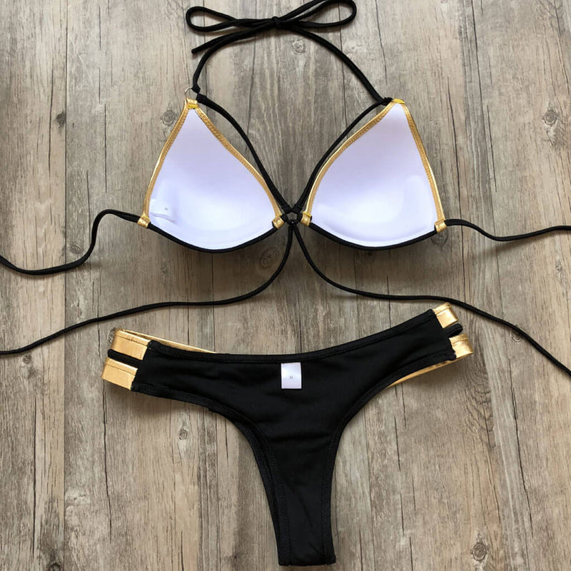 2019 Brazilian Thong Freya Bikini Sale Sexy Black One Piece Swimsuit With  Push Up Bandage Detail And String Detail For Women From Brry, $13.79