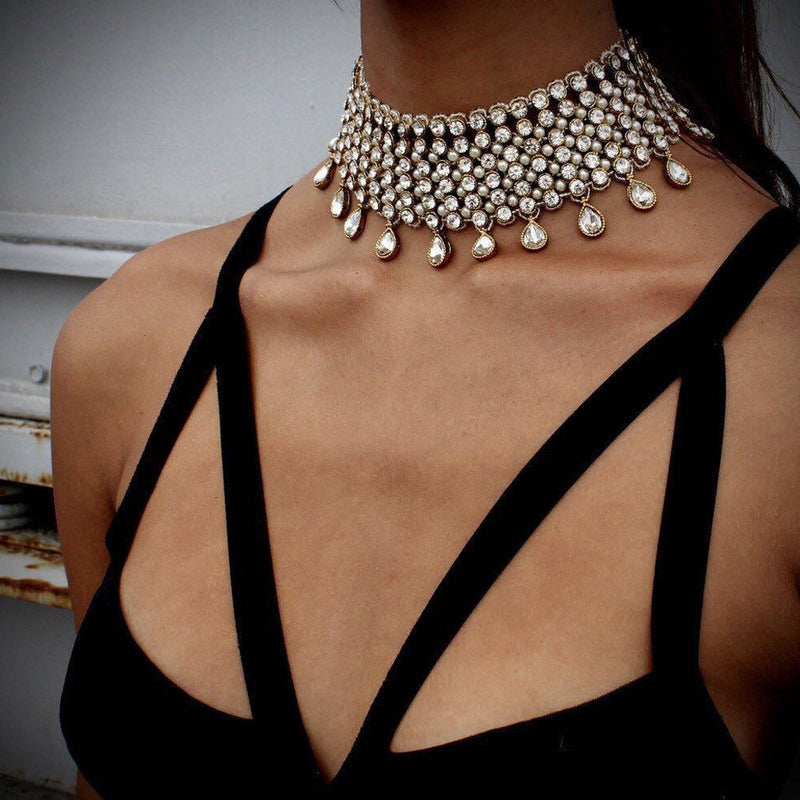 Links of Sparkle Diamond Choker Necklace | Miss Diamond Ring