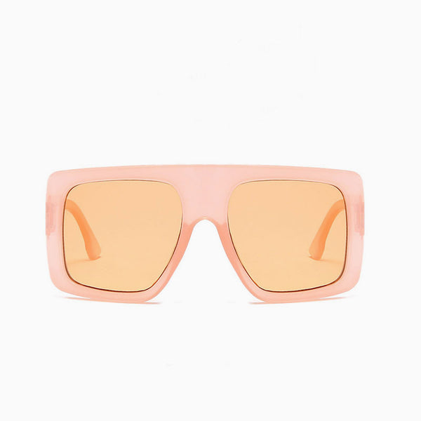Star Look Bold Oversized Square Gradient Sunglasses - Pink