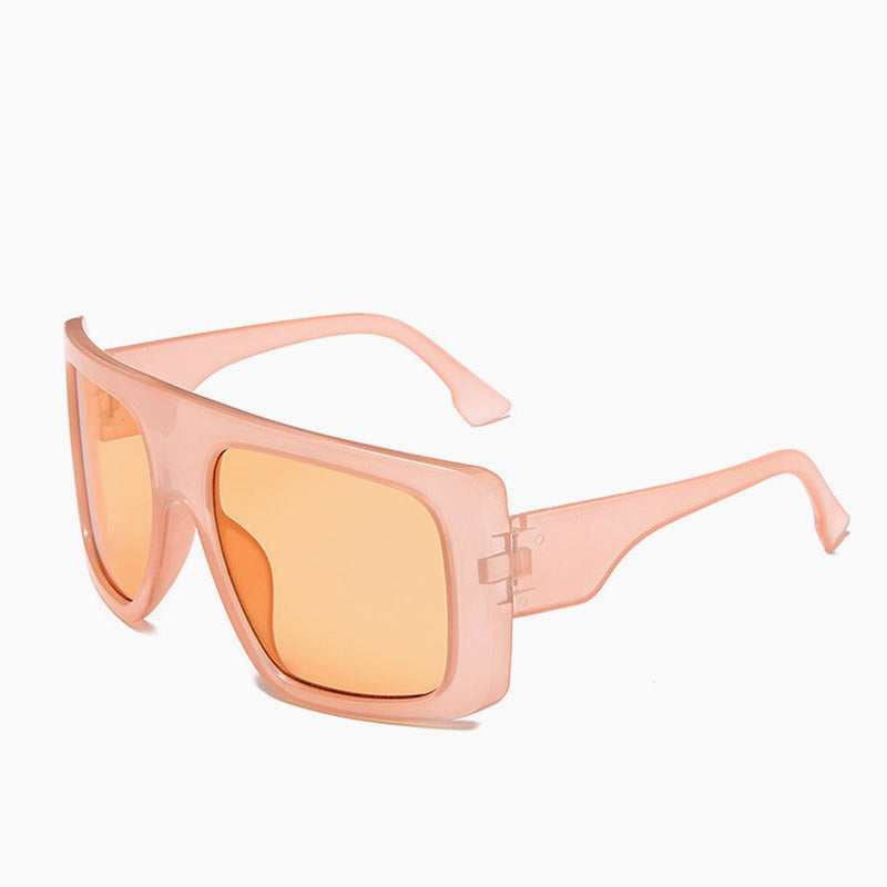 Star Look Bold Oversized Square Gradient Sunglasses - Pink