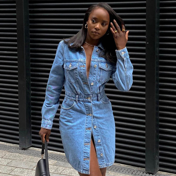 Blue on sale jean dress