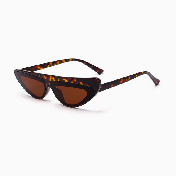 Time Fly Back '90s It Girl Cat-eye Space Sunglasses - Brown