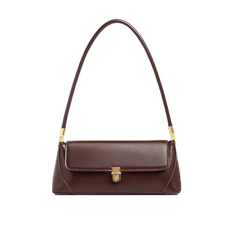 This Valda small baguette bag comes in velvety soft leather with wide  handles and silver-tone Trussardi lettering.